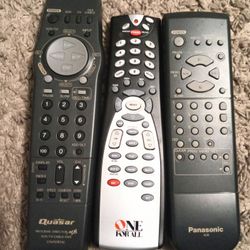 3 Universal Remotes