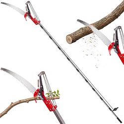 Suchtale 10FT Pole Tree Pruner for High Branch Trimming with Saw