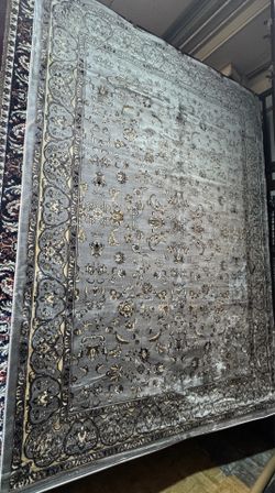 8x10 Gray beige Floral all over Persian Traditional area rug bedroom living room carpet