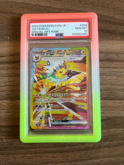 PSA 10 Jolteon ex SAR 209/187 SV8a Japanese Pokemon Card