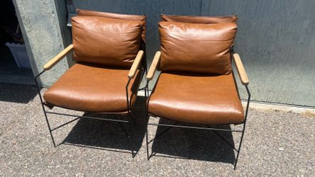 Twin leather chairs