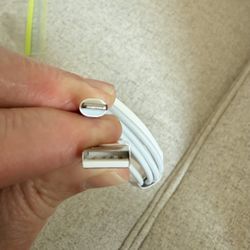 Genuine Apple Lightning to USB Cable for iPhone/iPad/iPod/Airpods. Designed for high-speed charging and data transfer. It is a high-quality charging c