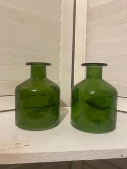 Glass candle holders