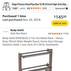 New in box Dumbbell Rack - Bodysolid/Powerline