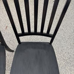 2 Black Chairs For $30