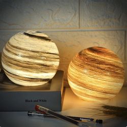Glass Moon Lamp