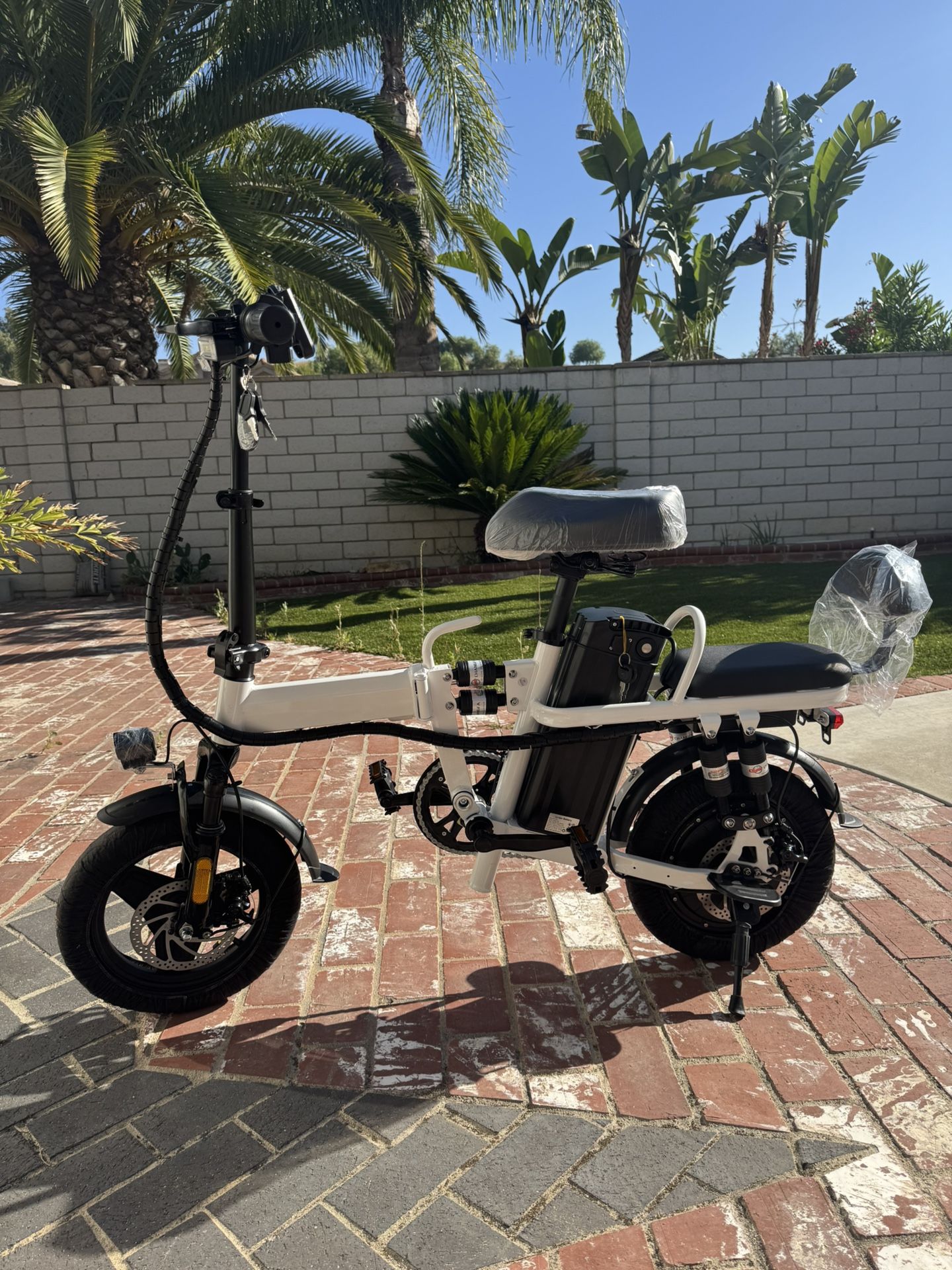 Folding electric bicycle
