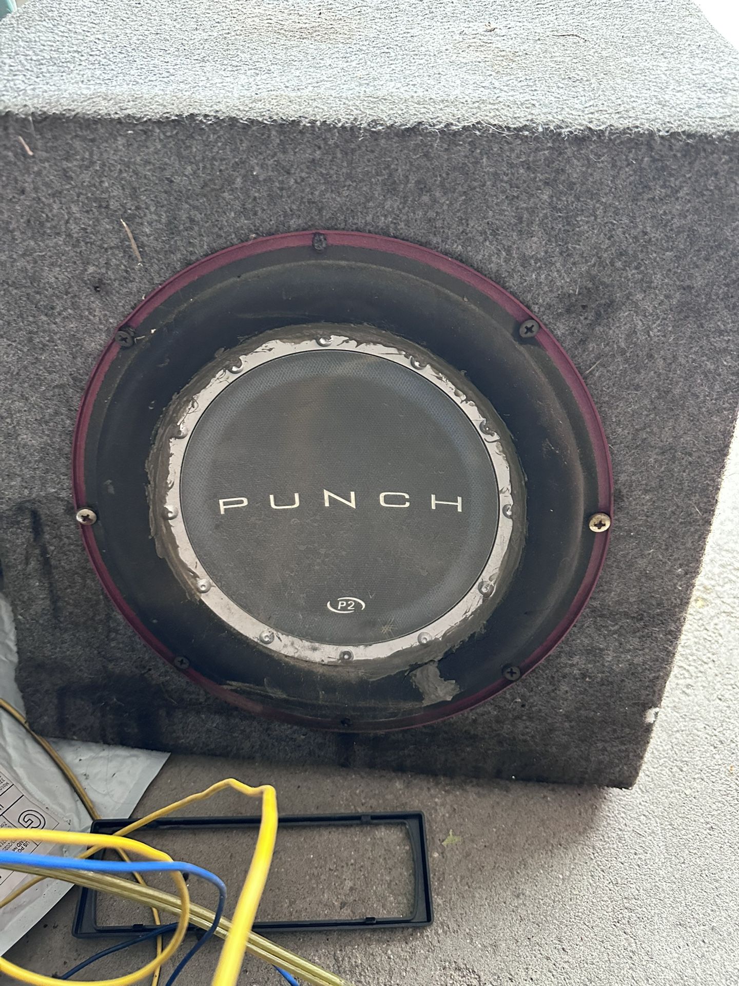10” Speaker With 250wt Amp $40