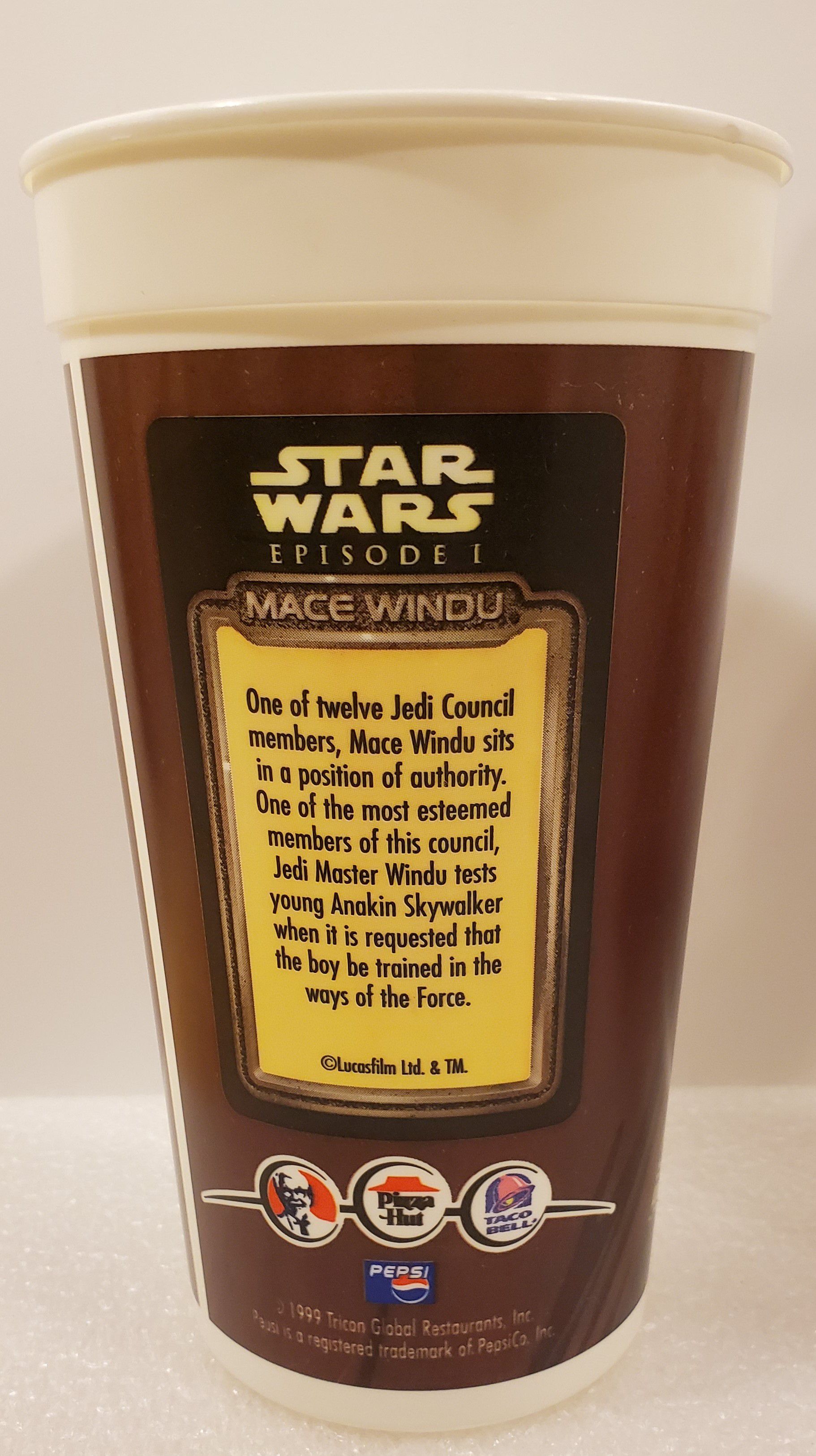 STAR WARS: KFC Episode 1 ANAKIN CUP TOPPER with CUP