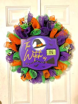 The With is In Halloween Wreath
