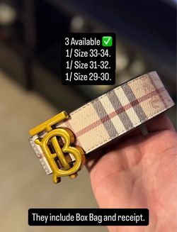 Bur-berry quality belt