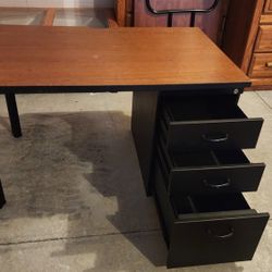 Desk With Large Drawers