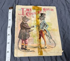 1902 The Town Mouse and the Country Mouse Children’s Paper Book Tape Repair