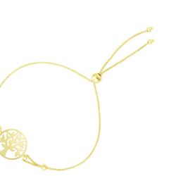 10k Gold Tree Of Life Brilliance 9" Bolo Bracelet  NEW