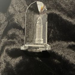 NWOT Big Ben Prism Paperweight Laser Engraved