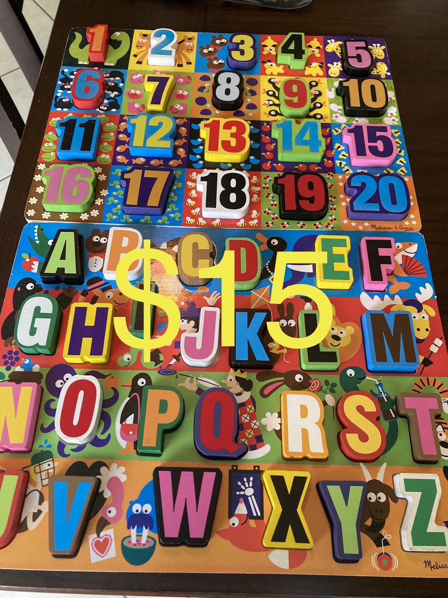 Abc and Numbers Puzzle