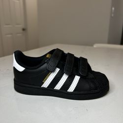 Adidas superstar CF1 Black Childrens Shoes EF4843 Sneaker Boys Girls 9K 