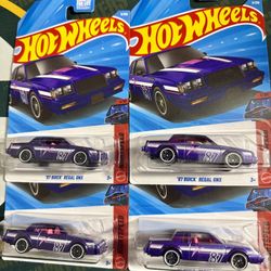 Hot Wheel ‘87 Buick Regal GNX Treasure Hunt Lot Of 4