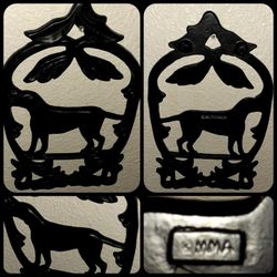 Vintage MMA "Ned The Dog" Cast Iron Collectible  Trivet