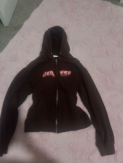 Denver Colorado Brown Zip-Up Hoodie