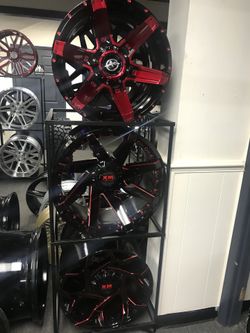 Off road rims and mud terrain tires mounted and balance and alignment free finance available zero Down 😍 no credit needed 💯 days same cash 💵