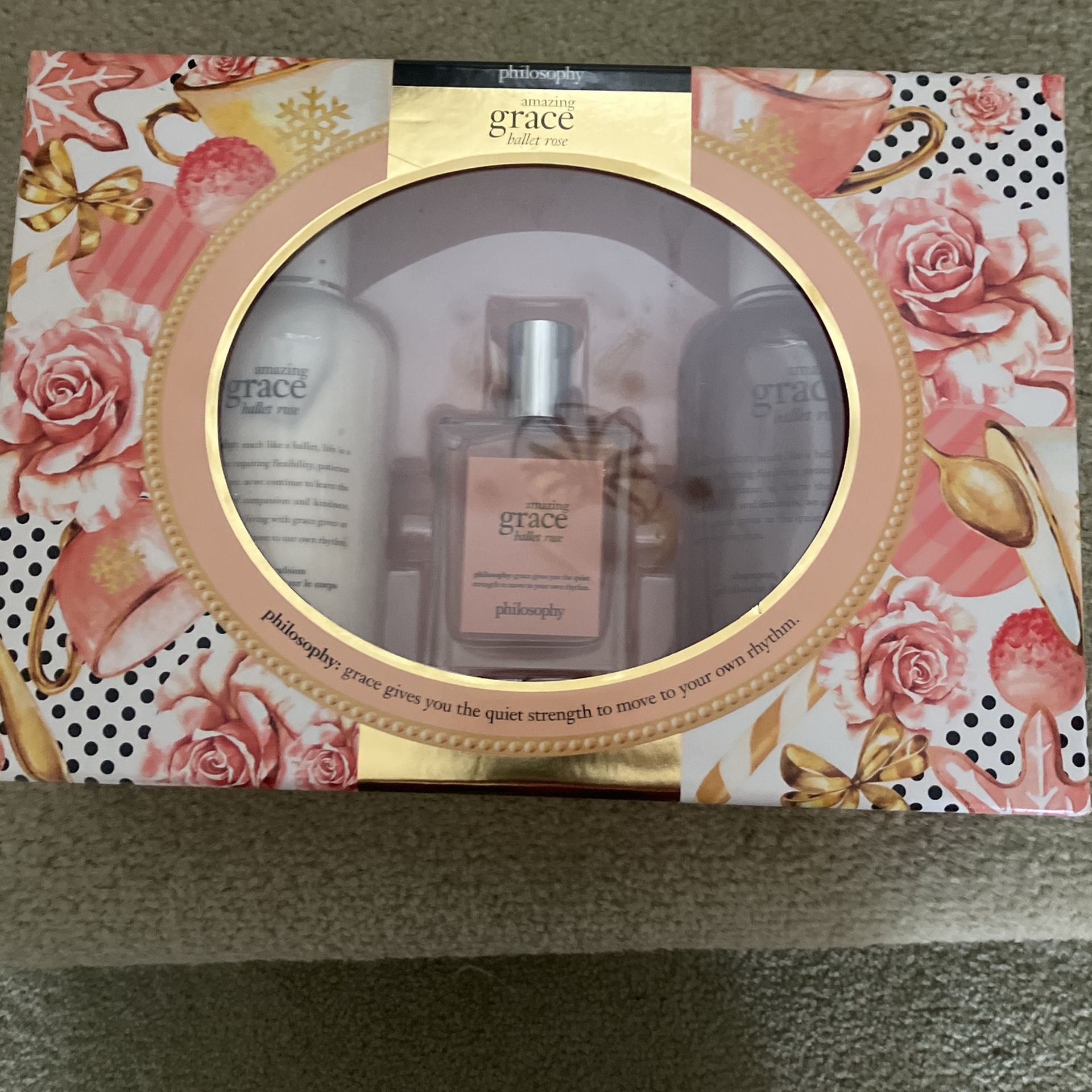 Philosophy Grace Ballet Rose Set Perfume Lotion Wash