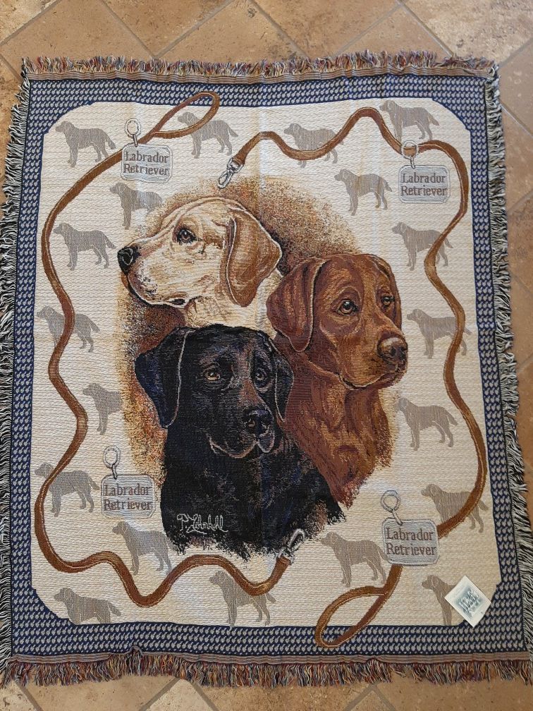 Labrador Tapestry Throw