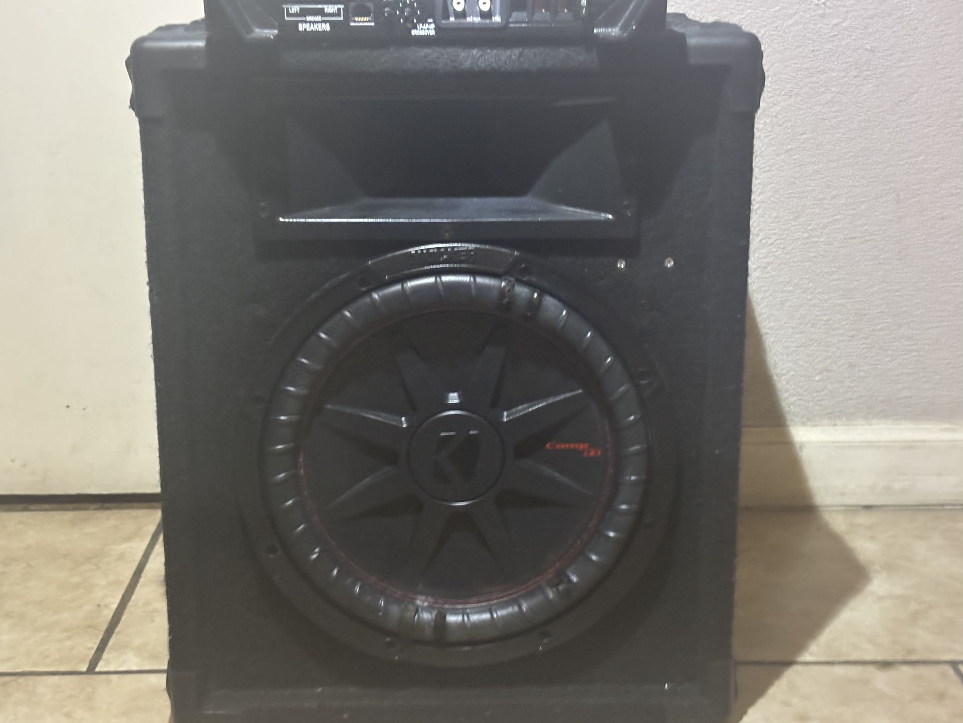 12inch Kicker With An Rockford Amplifier 400watts