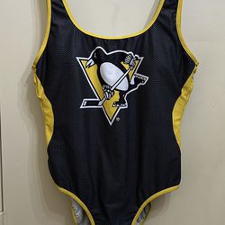 Pittsburgh Penguins NHL Calhoun One-piece Ladies Swimsuit Size XL