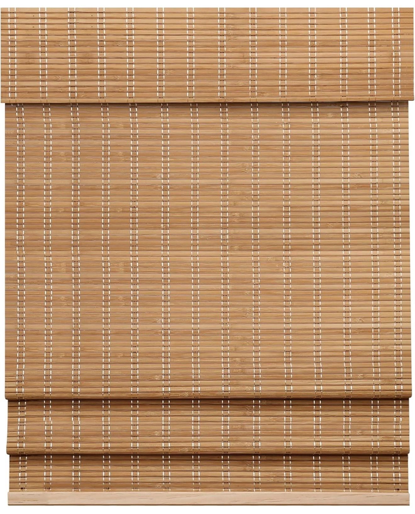 LazBlinds Cordless Bamboo Roman Shades 29x60"
