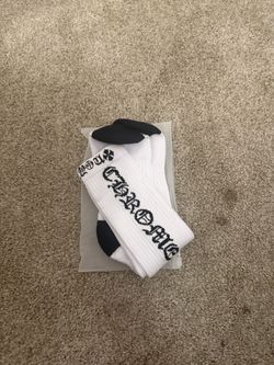 Chrome Hearts White Crew Socks