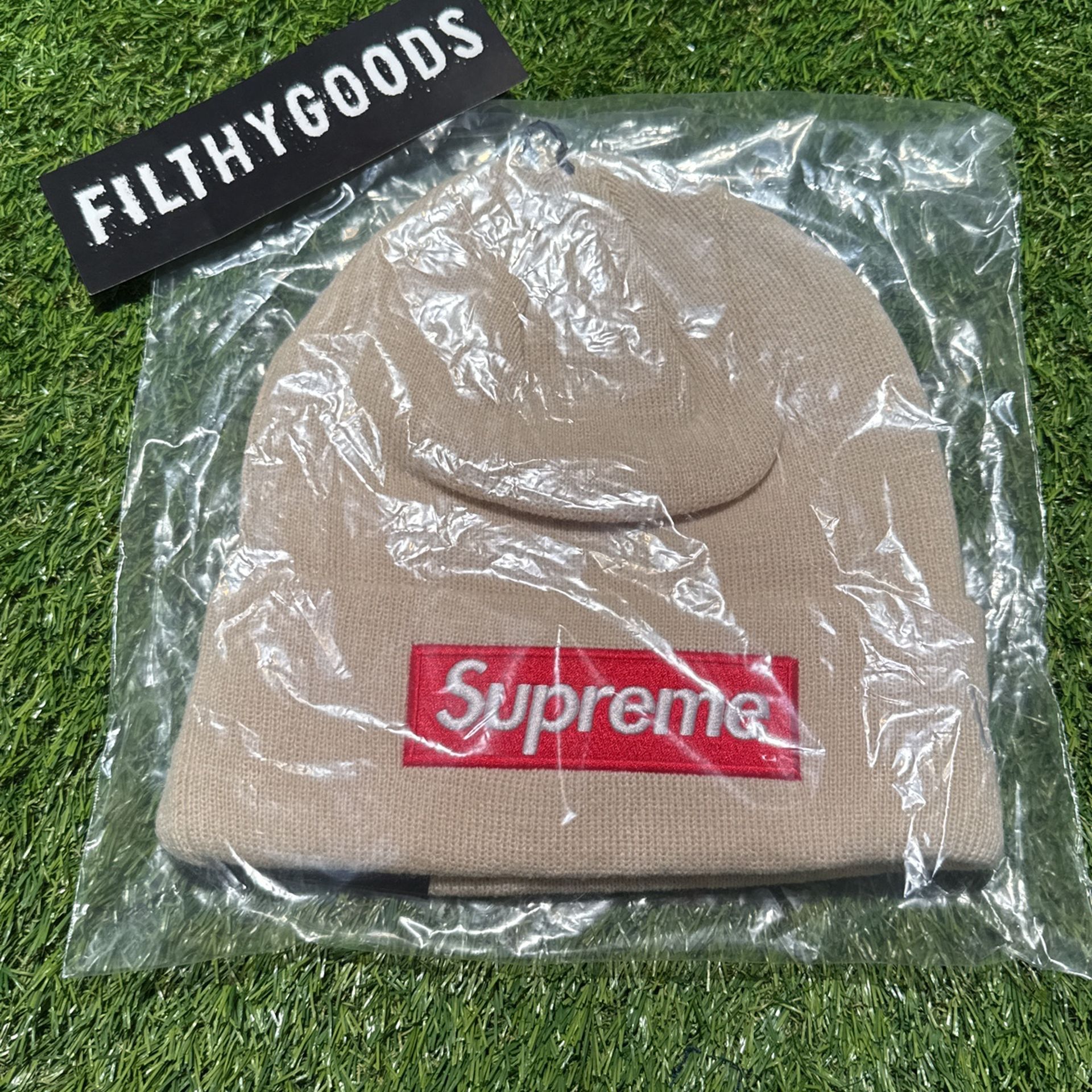 Supreme Box Logo Beanie Stone