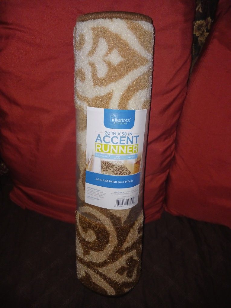 NEW ACCENT RUNNER 20" X 58" FOR $15