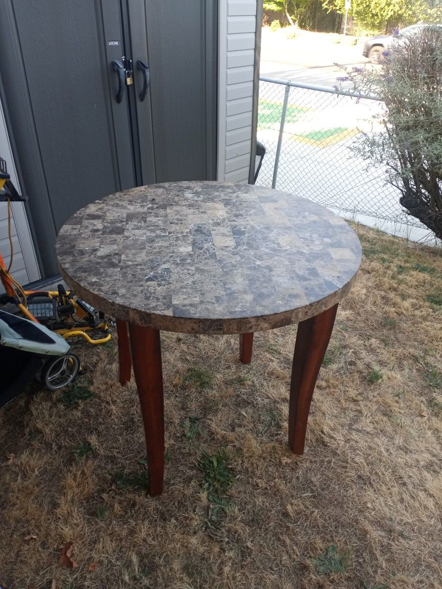 Marble Top Kitchen Table