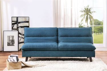 Sofa  Bed Futon Blue fabric texture, New Especial price 