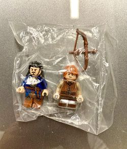 LEGO Attack Of Ferrix And Bard the Bowman and Son Bain -Hobbit Battle of the Five Armies Minifigures