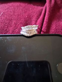 1 carat wrap Baguette Diamond Enhancer Ring