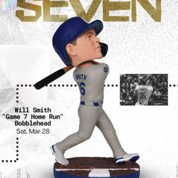 Will Smith Bobble Head Night Dodger Tickets