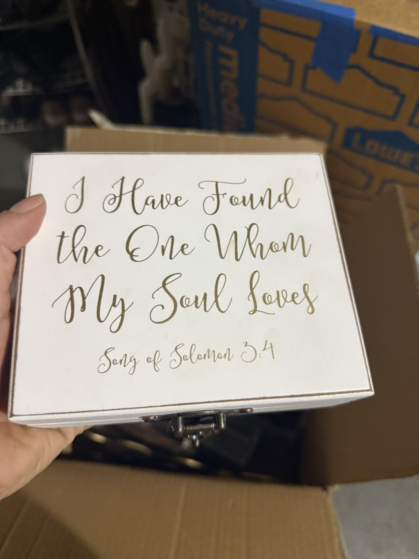 Mr & Mrs Wedding Ring Box