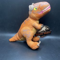 (NEW) Jurassic World: Camp Cretaceous Dinosaurs Brown Carnotaurus 8” Stuffed Animal (PERFECT FOR EASTER BASKETS)