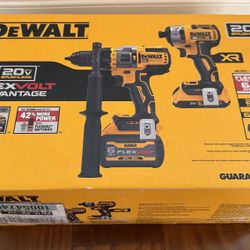 DEWALT DCK2100D1T1 20V MAX* Brushless Cordless 2-Tool Kit Including Hammer Drill/Driver with FLEXVOLT ADVANTAGE™