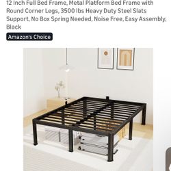 12 Inch FULL metal Bed Frame 