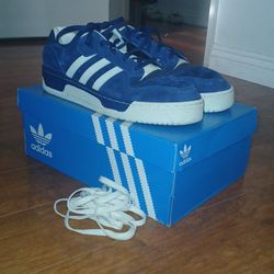 Adidas Rivalry Low Blue Suede Sneakers Size 10
