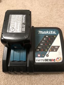 Makita DC18RC Fast ChargerLi-ion and Battery 3.0 ah works great good condition