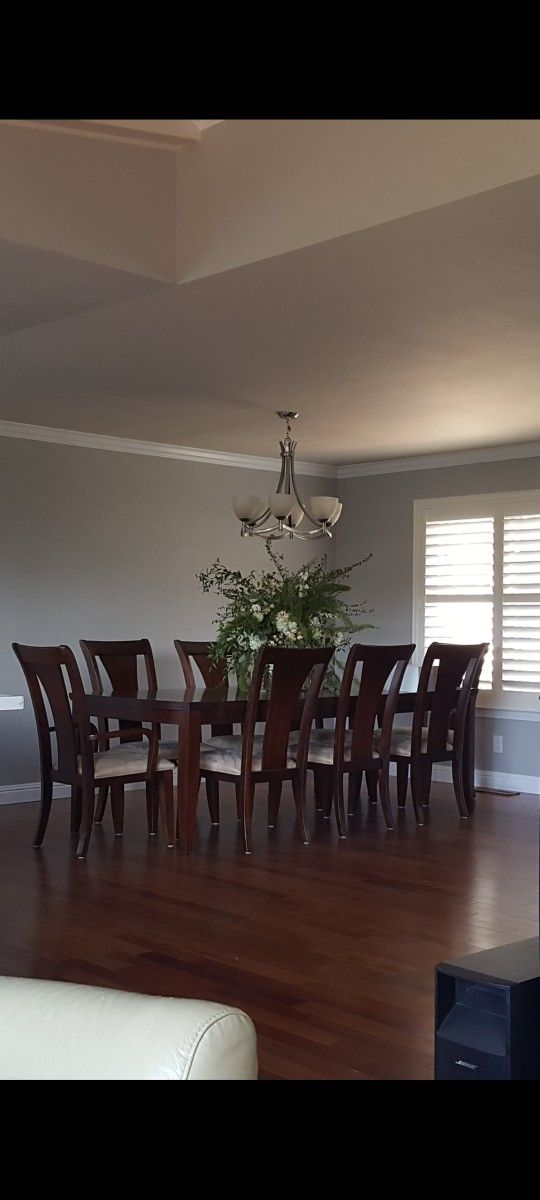 Solid Wood Dining Table With 8 Chairs - High Quality From Macys