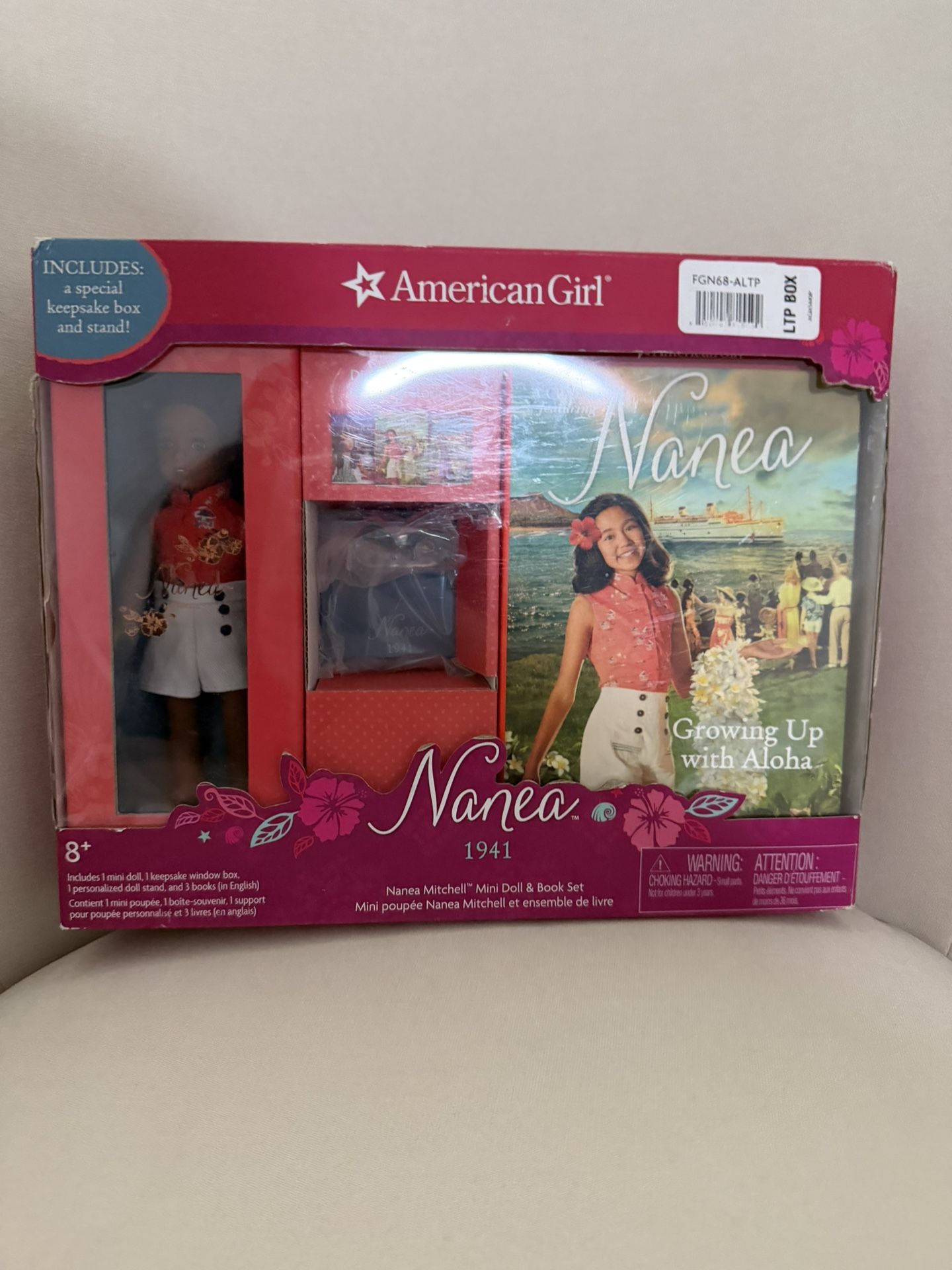 Nania American Girl Mini Doll New In Box With Book Snd Stand 