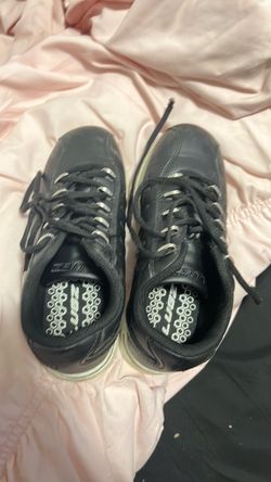 Black Low-Top Sneakers with Silver Eyelets