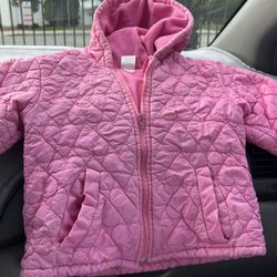 Girls Size 4 Pink Puffer Jacket