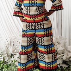 completely sewn Kente print