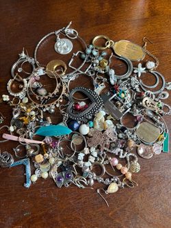 Large Mixed Jewelry Lot – Earrings, Charms & More